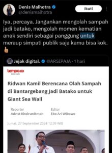 Ridwan Kamil Marah Gara gara Difitnah Denis Malhotra