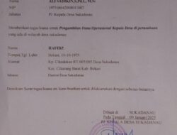 Pj kepala Desa Sukadanau Pungut Operasional Ke Perusahaan Pakai Surat