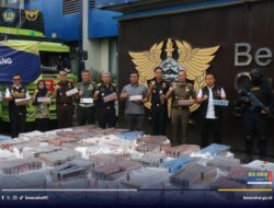 Sinergi Bea Cukai dan TNI Tindak 11,7 Juta Batang Rokok Ilegal Senilai Rp17,5 Miliar di Lampung Selatan