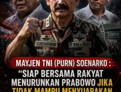 Soenarko Muncul dalam Unggahan Akun “Pengadilan Rakyat”, Meme Singgung Prabowo dan DPR