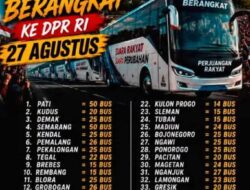 Rekapitulasi Data Beredar di Media Sosial Mengenai Estimasi Pengerahan Massa Aksi 27 Agustus 2026 di Gedung DPR RI