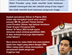 Pasal PKPU tentang Bukti Kelulusan Jadi Sorotan, Denny Indrayana Singgung Gibran