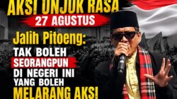 Hormati Hak Konstitusional Warga Negara, Jalih Pitoeng Dukung Aksi Unjuk Rasa Mahasiswa 27 Agustus di Jakarta