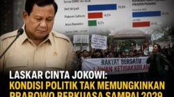 Laskar Cinta Jokowi: Kondisi Politik Tak Memungkinkan Prabowo Berkuasa sampai 2029
