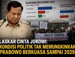 Laskar Cinta Jokowi: Kondisi Politik Tak Memungkinkan Prabowo Berkuasa sampai 2029