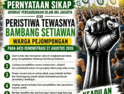 Desak Usut Tuntas Tewasnya Bambang Setiawan, API DKI Jakarta: Keadilan Harus Ditegakkan!