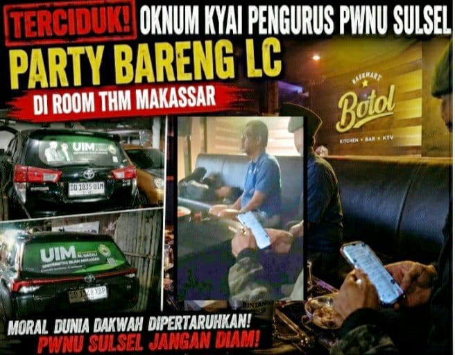 Pengurus PWNU Sulsel Terciduk di Room Karaoke, Akui Berdansa dengan Perempuan Diduga LC