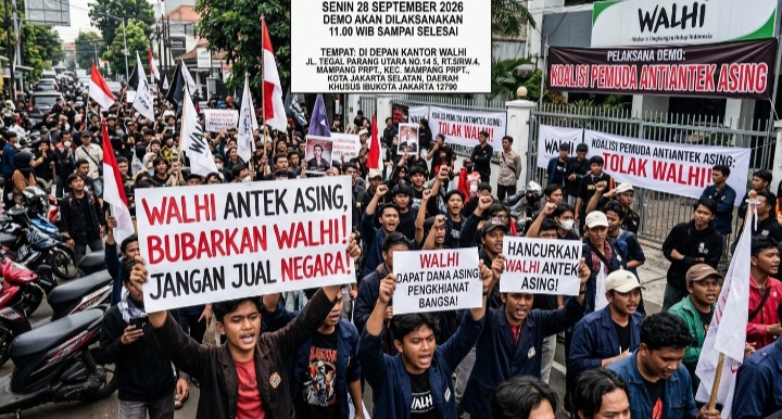 Ratusan massa akan turun dalam aksi di kantor WALHI