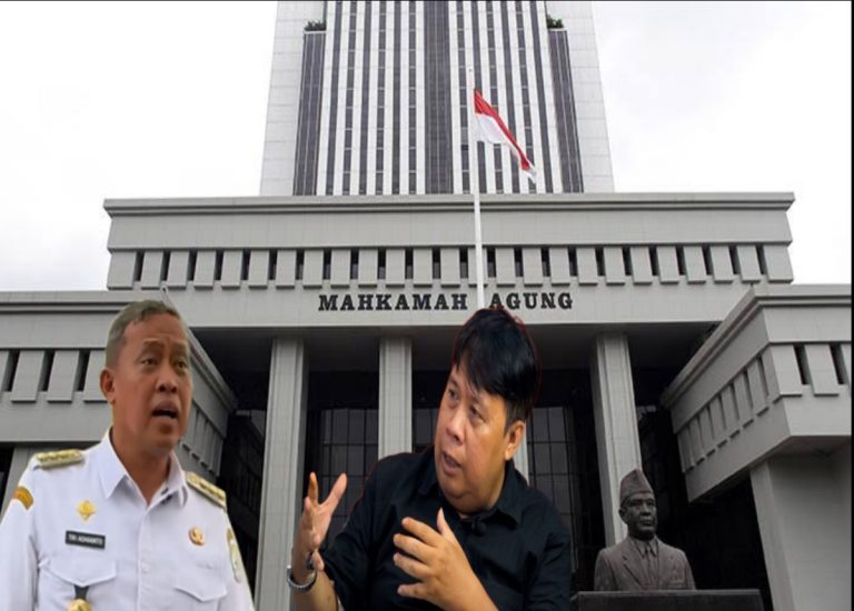 Wali Kota Bekasi Tri Adhianto, Dan Direktur Center for Budget Analysis (CBA) Uchok Sky Khadafi
