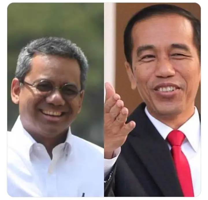 Menteri Keuangan Suahasil Nazara, Dan Mantan Presiden Joko Widodo (Jokowi).