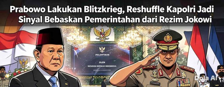 Prabowo Lakukan Blitzkrieg, Reshuffle Kapolri Jadi Sinyal Bebaskan Pemerintahan dari Rezim Jokowi