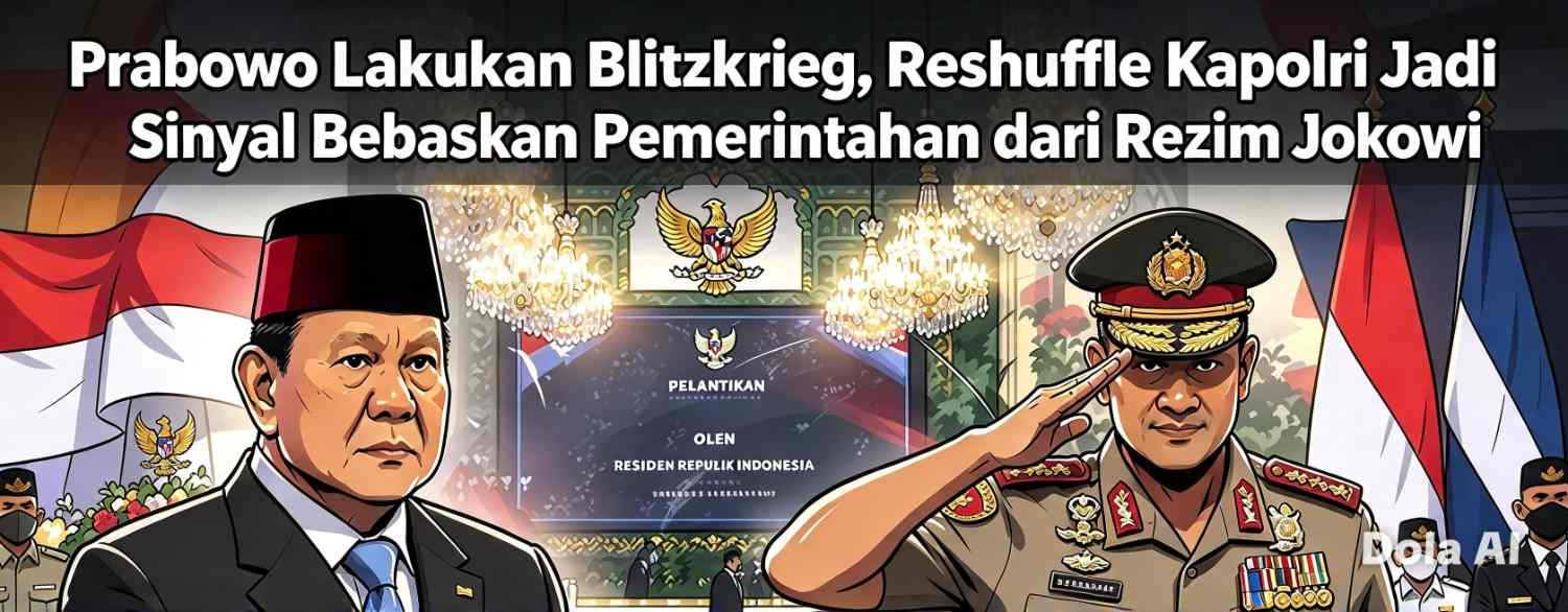 Prabowo Lakukan Blitzkrieg, Reshuffle Kapolri Jadi Sinyal Bebaskan Pemerintahan dari Rezim Jokowi