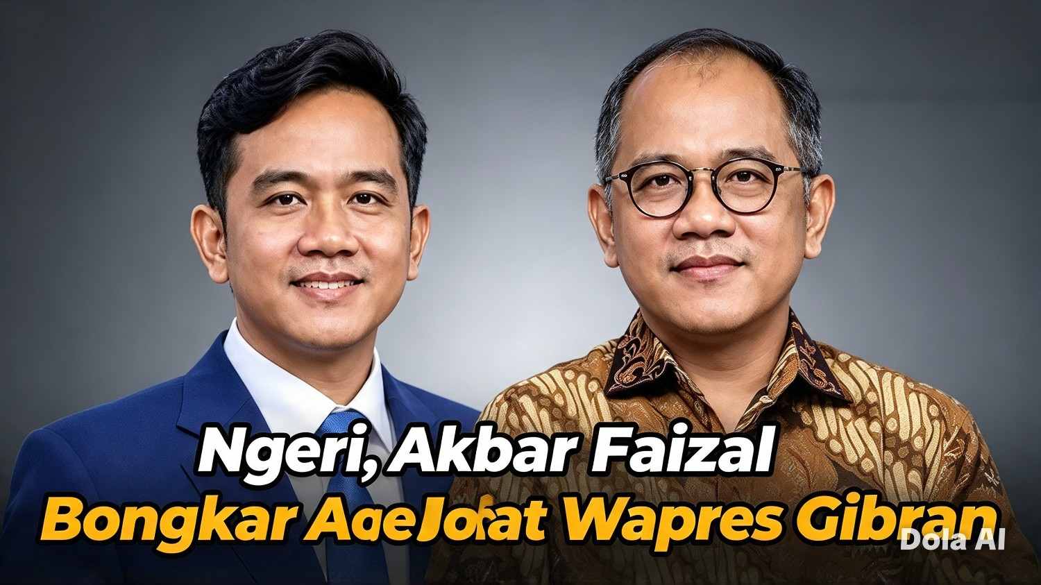 Ngeri, Akbar Faizal Bongkar Agenda Jahat Wapres Gibran 