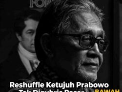 Ekonom: Reshuffle Ketujuh Prabowo Tak Digubris Pasar, IHSG Jatuh ke Bawah 6.000