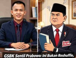 GSBK Sentil Prabowo: Ini Bukan Reshuffle, Melainkan Reposisi Kekuasaan