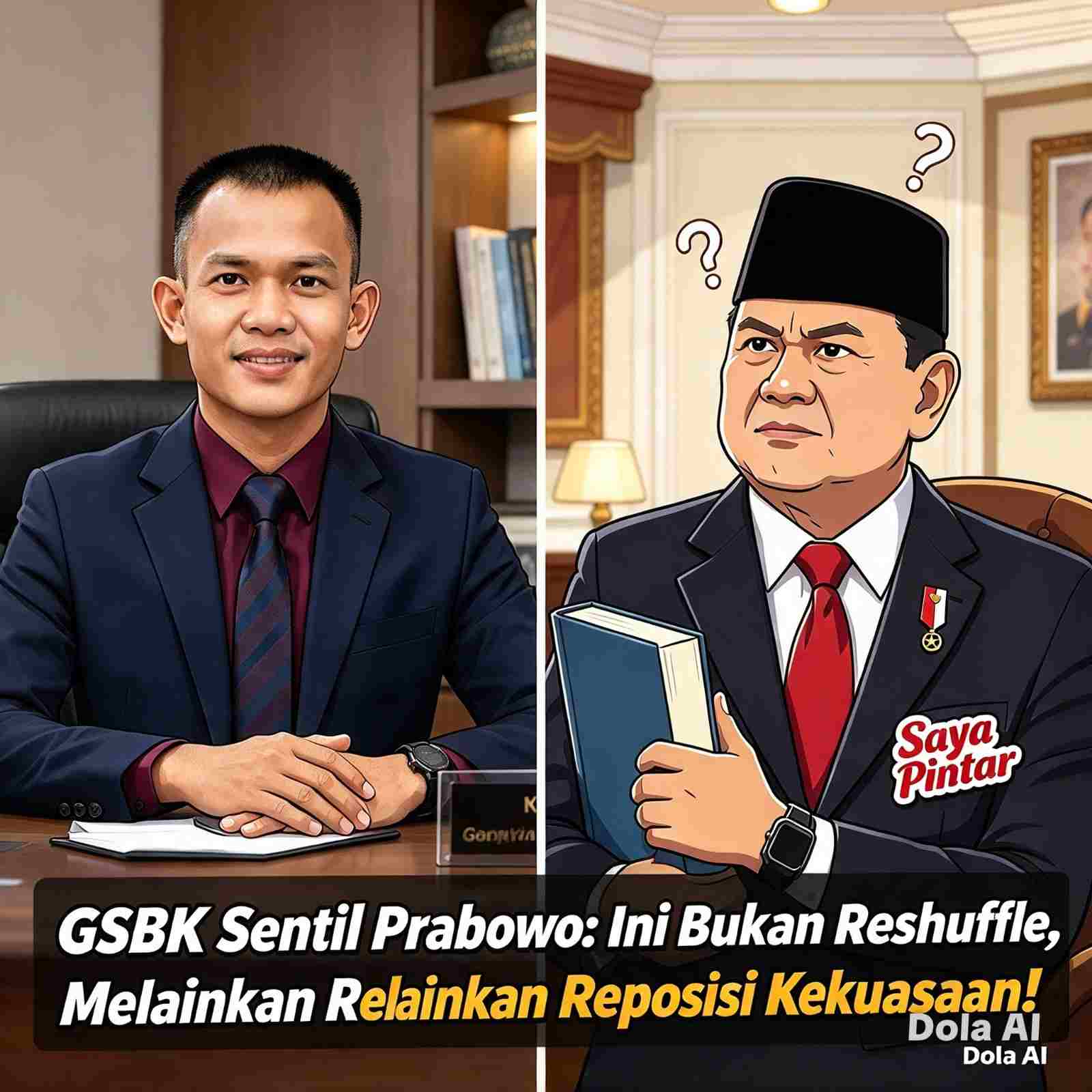 GSBK Sentil Prabowo: Ini Bukan Reshuffle, Melainkan Reposisi Kekuasaan