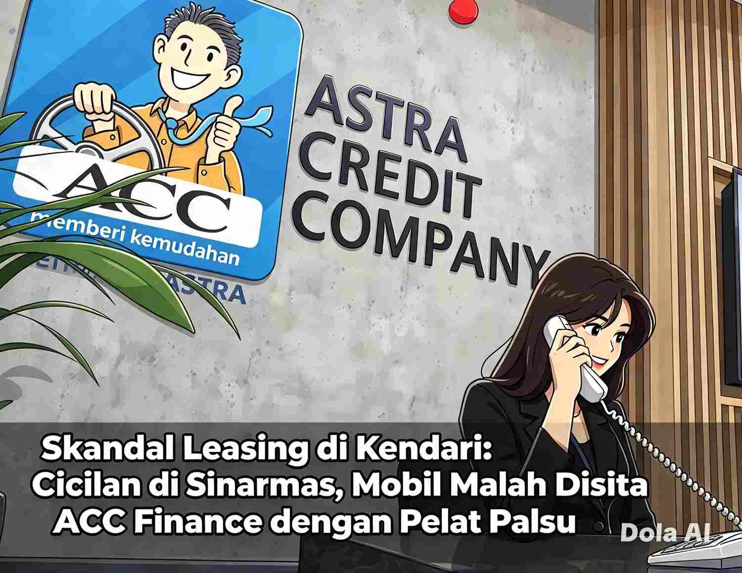 Skandal Leasing di Kendari: Cicilan di Sinarmas, Mobil Malah Disita ACC Finance dengan Pelat Palsu