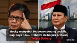 Bela Prabowo, Budayawan Sebut Rocky Gerung Politisi, Bukan Intelektual