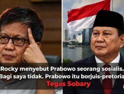 Bela Prabowo, Budayawan Sebut Rocky Gerung Politisi, Bukan Intelektual