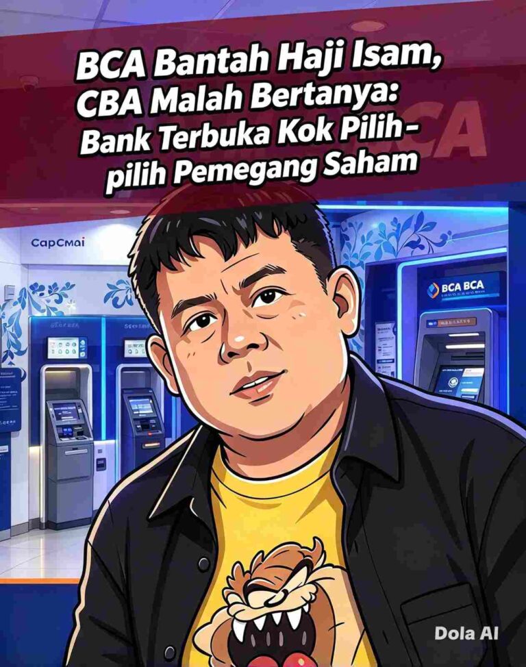 BCA Bantah Haji Isam, CBA Malah Bertanya: Bank Terbuka Kok Pilih-pilih Pemegang Saham