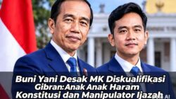 Buni Yani Desak MK Diskualifikasi Gibran: Anak Haram Konstitusi dan Manipulator Ijazah