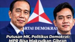 Putusan MK, Politikus Demokrat: MPR Bisa Makzulkan Gibran