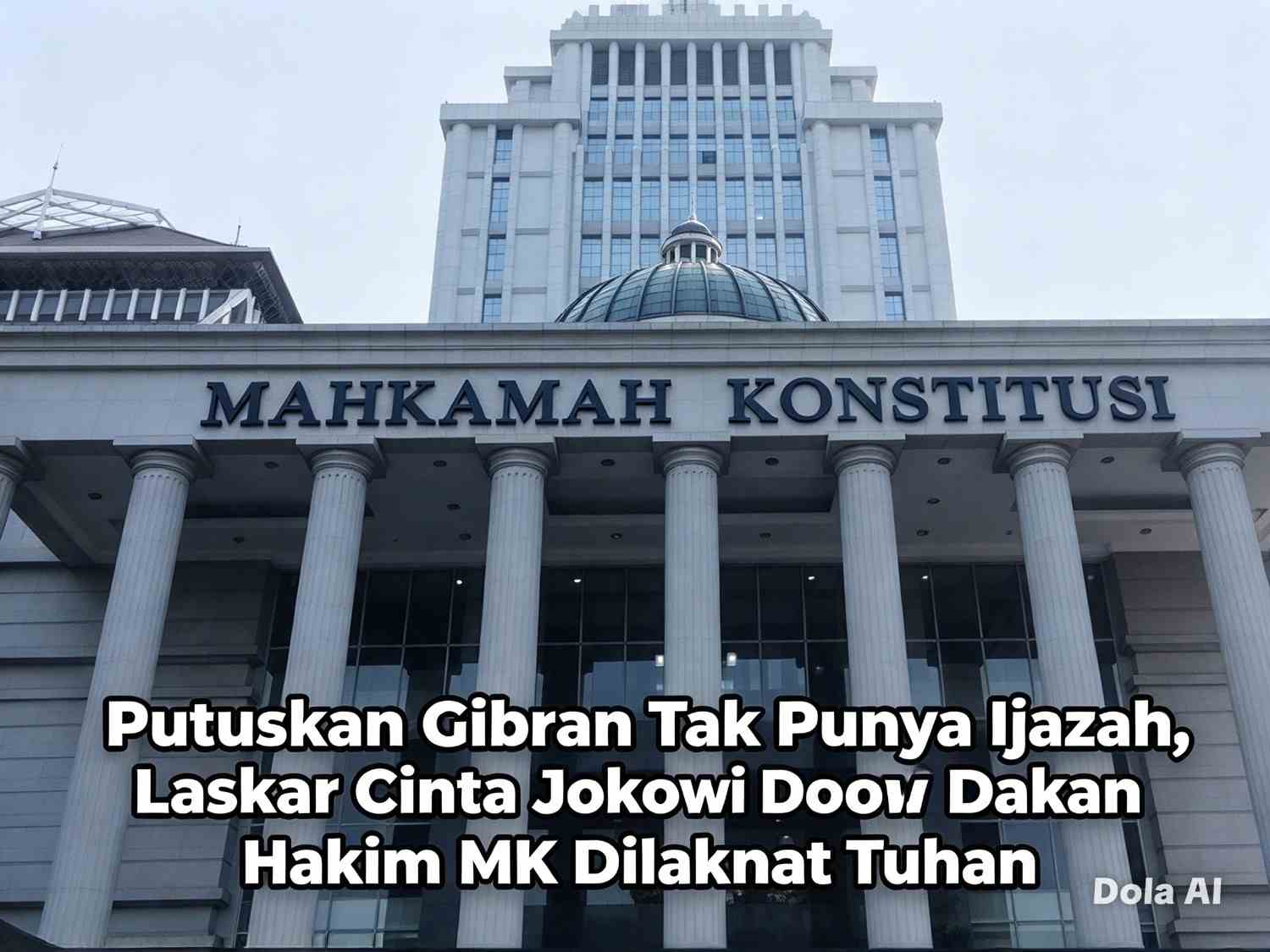 Putuskan Gibran Tak Punya Ijazah, Laskar Cinta Jokowi Doakan Hakim MK Dilaknat Tuhan