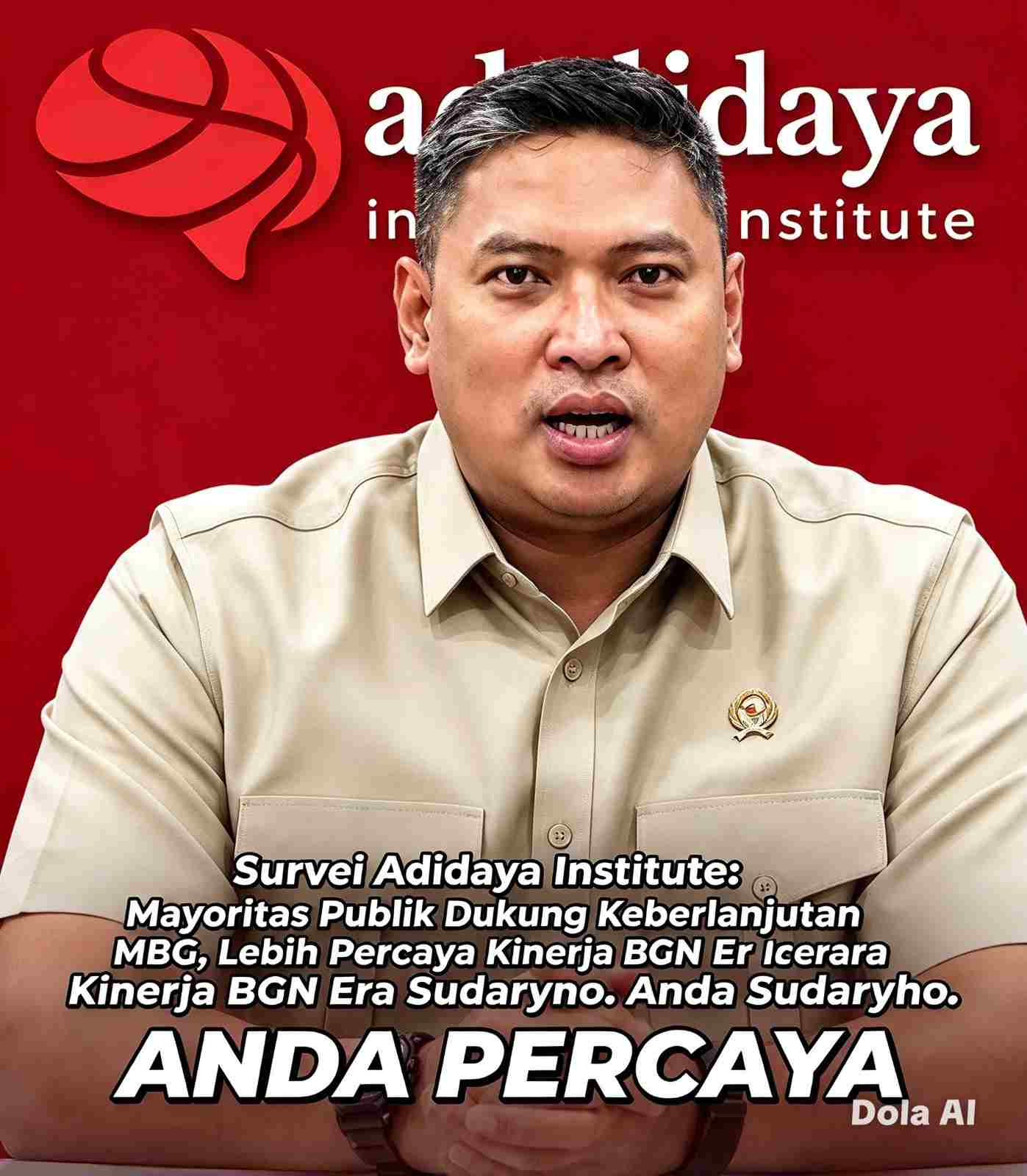 Survei Adidaya Institute: Mayoritas Publik Dukung Keberlanjutan MBG, Lebih Percaya Kinerja BGN Era Sudaryono
