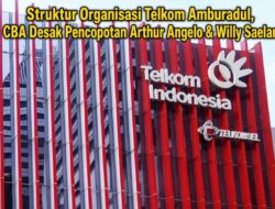 ‎Struktur Organisasi Telkom Amburadul, CBA Desak Pencopotan Arthur Angelo & Willy Saelan