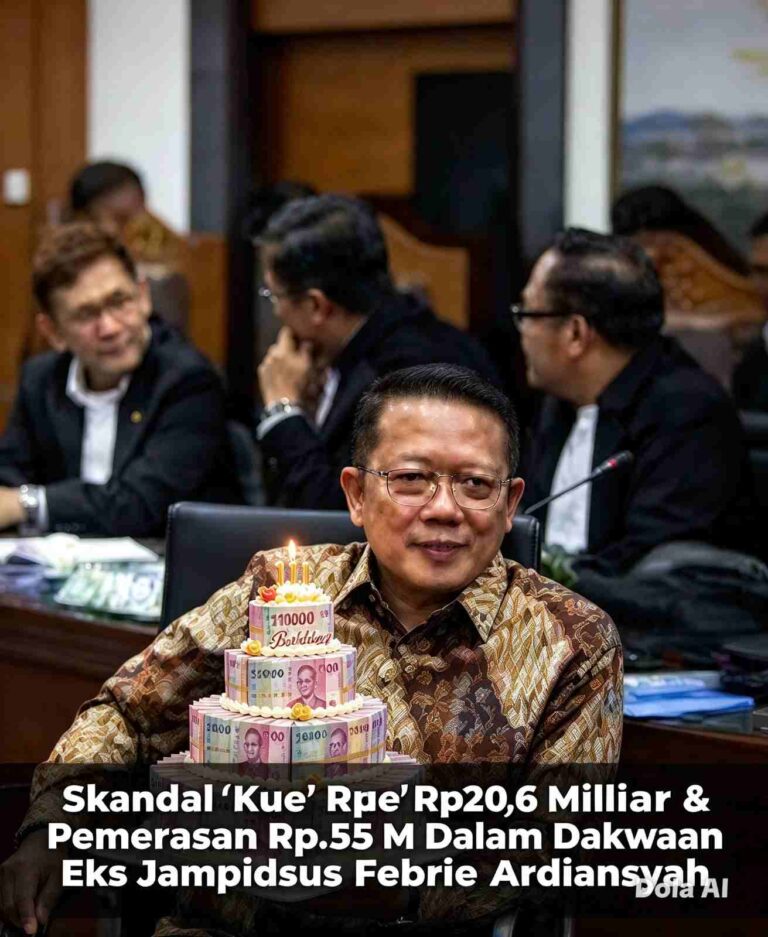 Skandal "Kue" Rp20,6 Miliar & Pemerasan Rp.55 M Dalam Dakwaan Eks Jampidsus Febrie Ardiansyah