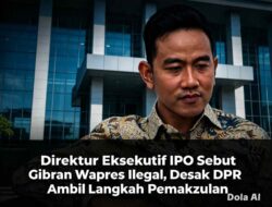 Direktur Eksekutif IPO Sebut Gibran Wapres Ilegal, Desak DPR Ambil Langkah Pemakzulan