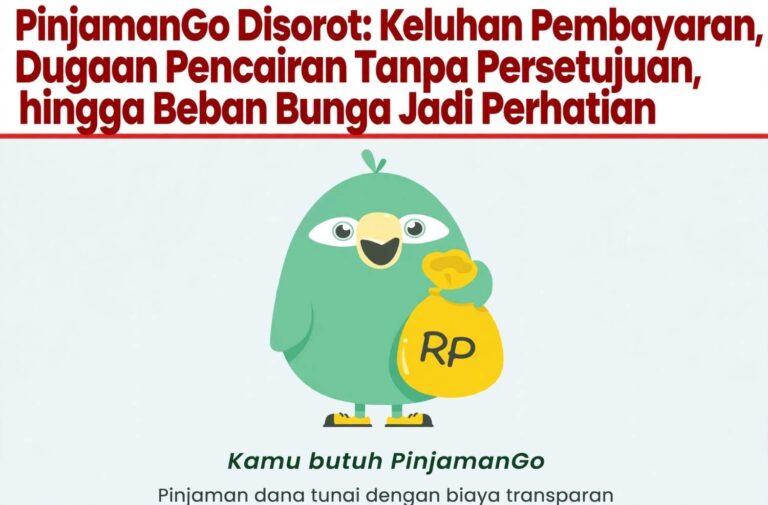 PinjamanGo Disorot: Keluhan Pembayaran, Dugaan Pencairan Tanpa Persetujuan, hingga Beban Bunga Jadi Perhatian