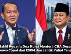 Bahlil Pegang Dua Kursi Menteri, CBA Desak Prabowo Copot dari ESDM dan Lantik Yuliot Tanjung
