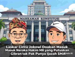 Laskar Cinta Jokowi Doakan Masuk Neraka Hakim MK yang Putuskan Gibran tak Punya Ijazah SMA