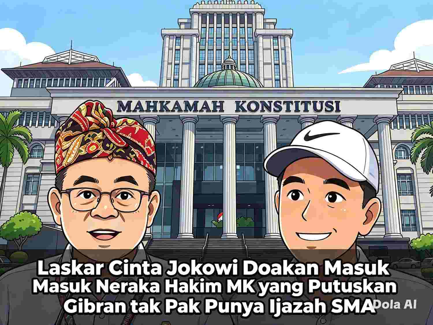 Laskar Cinta Jokowi Doakan Masuk Neraka Hakim MK yang Putuskan Gibran tak Punya Ijazah SMA