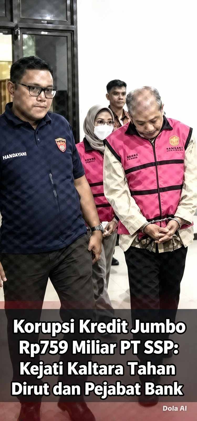 Korupsi Kredit Jumbo Rp759 Miliar PT SSP: Kejati Kaltara Tahan Dirut dan Pejabat Bank