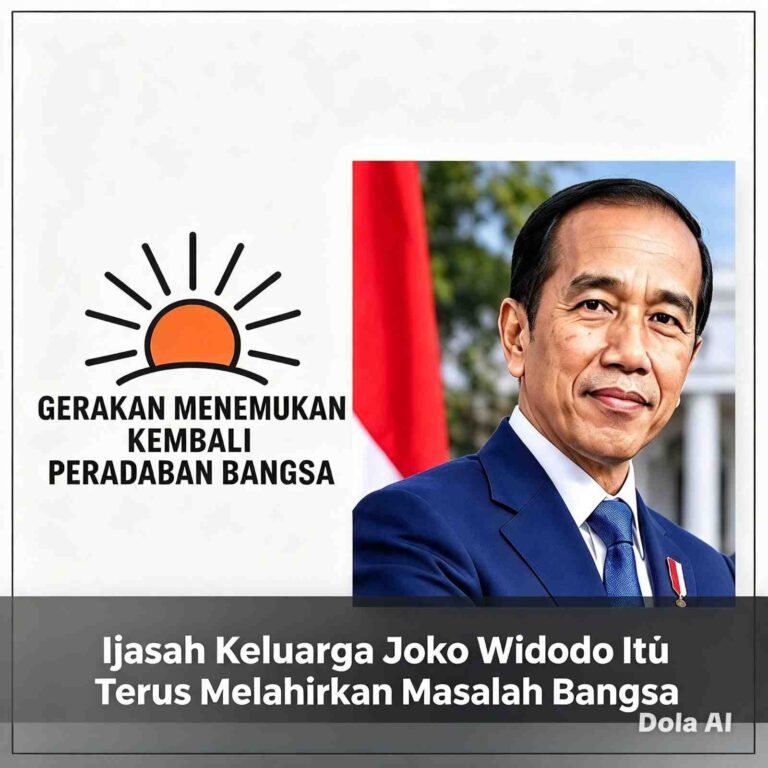 Ijasah Keluarga Joko Widodo Itu Terus Melahirkan Masalah Bangsa