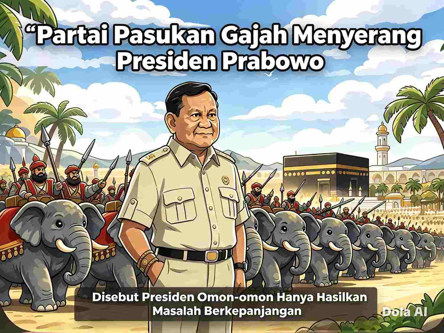 Partai Pasukan Gajah Menyerang Presiden Prabowo, Disebut Presiden Omon-omon Hanya Hasilkan Masalah Berkepanjangan