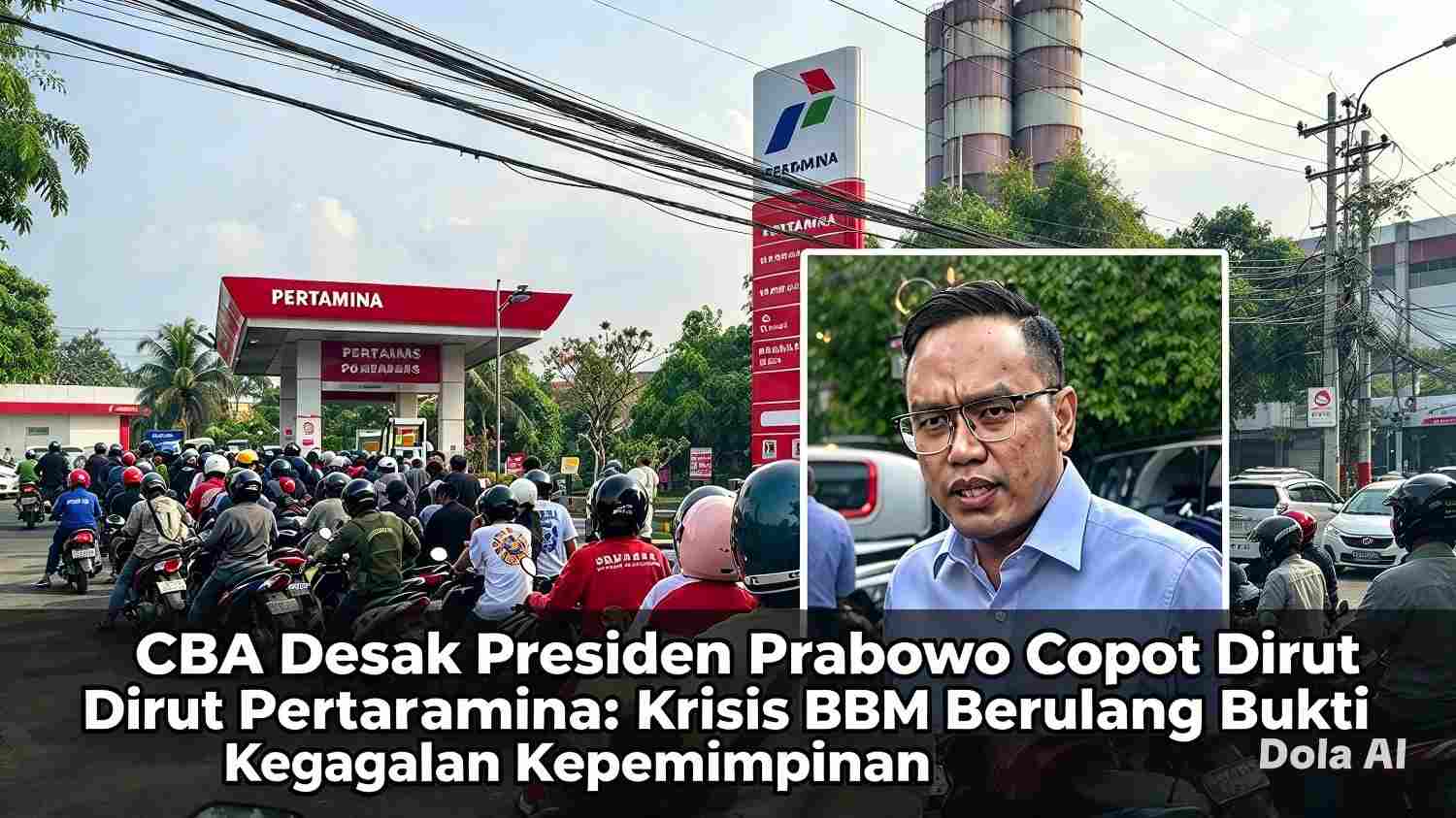 CBA Desak Presiden Prabowo Copot Dirut Pertamina: Krisis BBM Berulang Bukti Kegagalan Kepemimpinan