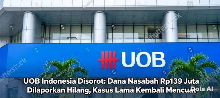 UOB Indonesia Disorot: Dana Nasabah Rp139 Juta Dilaporkan Hilang, Kasus Lama Kembali Mencuat