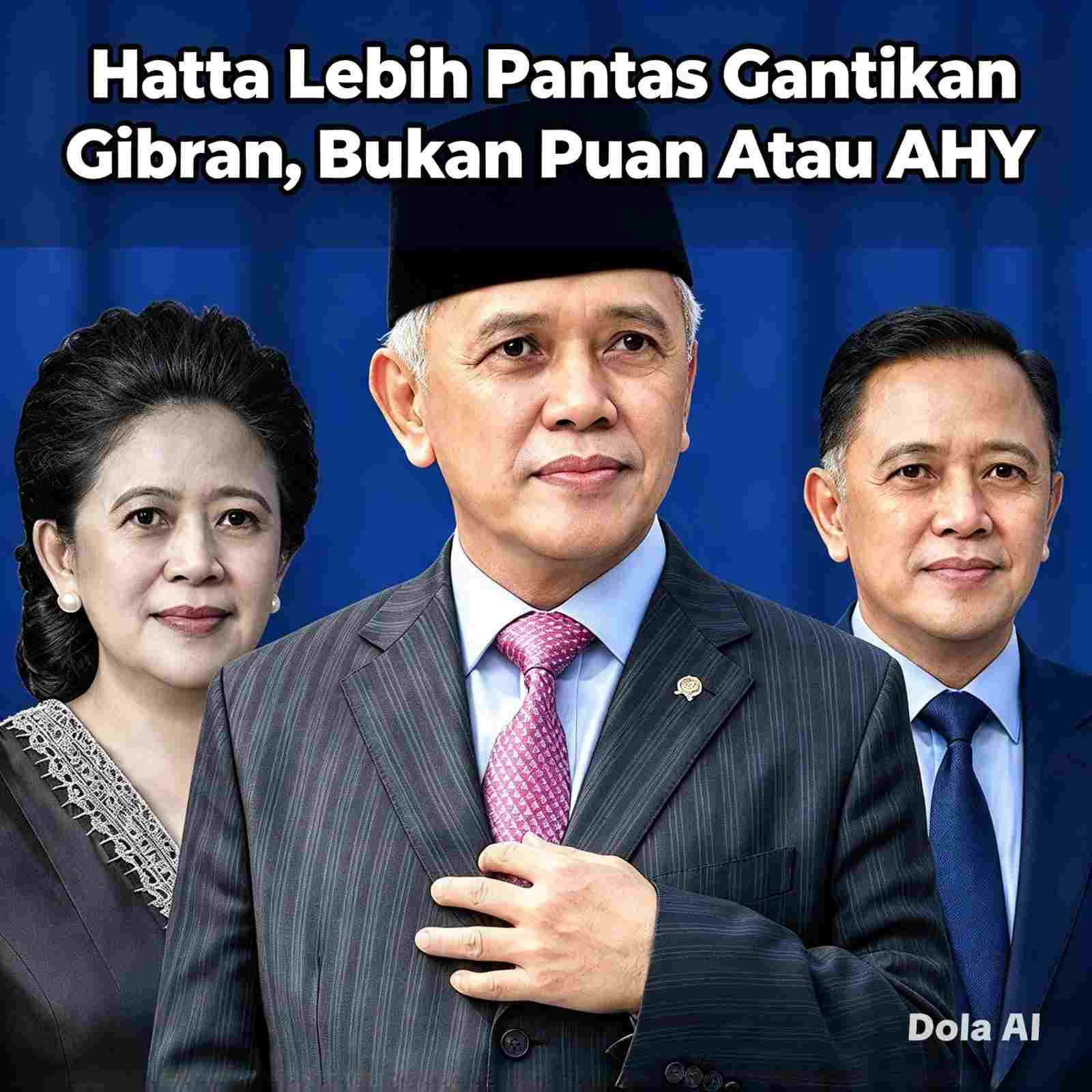 Hatta Lebih Pantas Gantikan Gibran, Bukan Puan Atau AHY