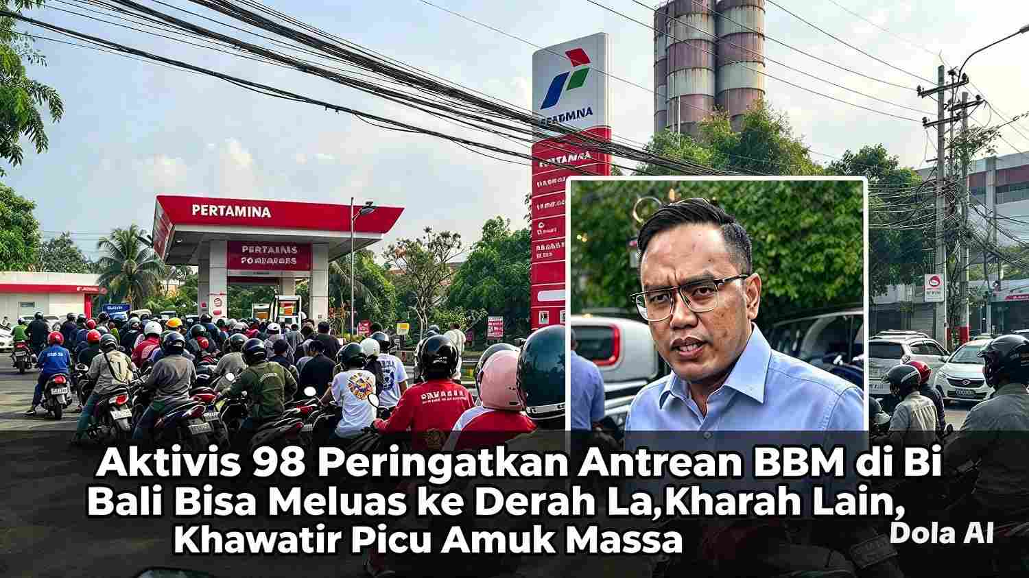 Aktivis 98 Peringatkan Antrean BBM di Bali Bisa Meluas ke Daerah Lain, Khawatir Picu Amuk Massa