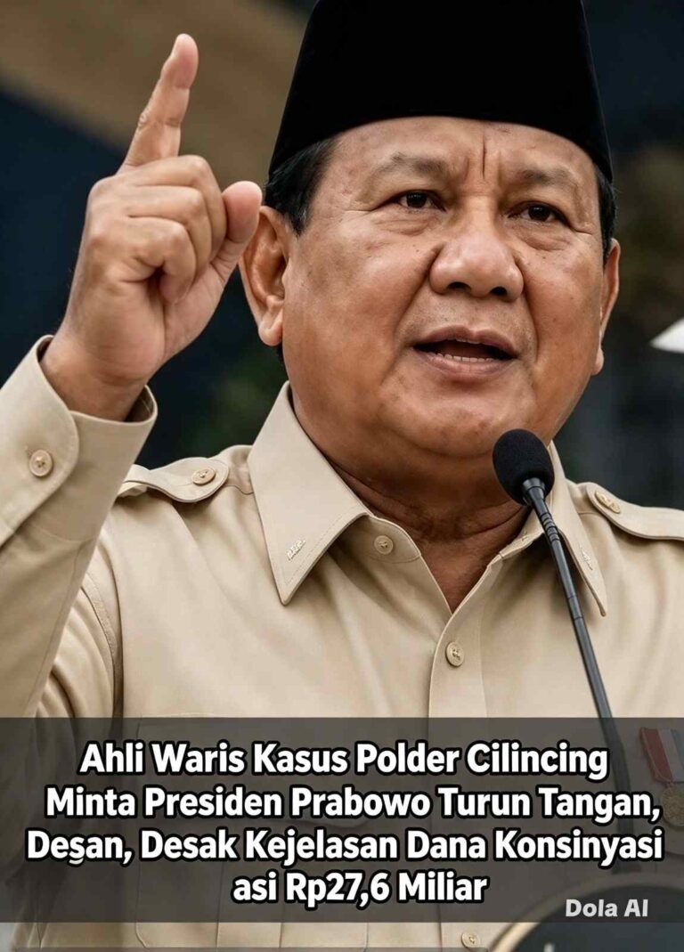 Ahli Waris Kasus Polder Cilincing Minta Presiden Prabowo Turun Tangan, Desak Kejelasan Dana Konsinyasi Rp27,6 Miliar
