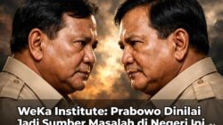 WeKa Institute: Prabowo Dinilai Jadi Sumber Masalah di Negeri Ini