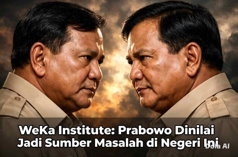 WeKa Institute: Prabowo Dinilai Jadi Sumber Masalah di Negeri Ini
