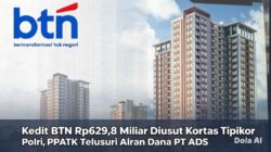 Kredit BTN Rp629,8 Miliar Diusut Kortas Tipikor Polri, PPATK Telusuri Aliran Dana PT ADS