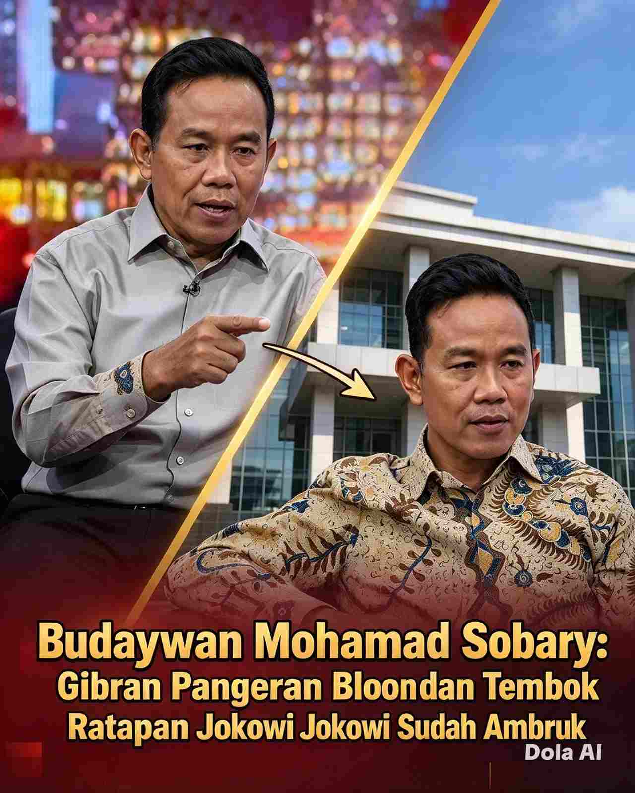 Budayawan Mohamad Sobary: Gibran Pangeran Bloon dan Tembok Ratapan Jokowi Sudah Ambruk