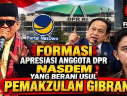 Jalih Pitoeng Apresiasi Keberanian Anggota DPR NasDem Usulkan Pemakzulan Gibran