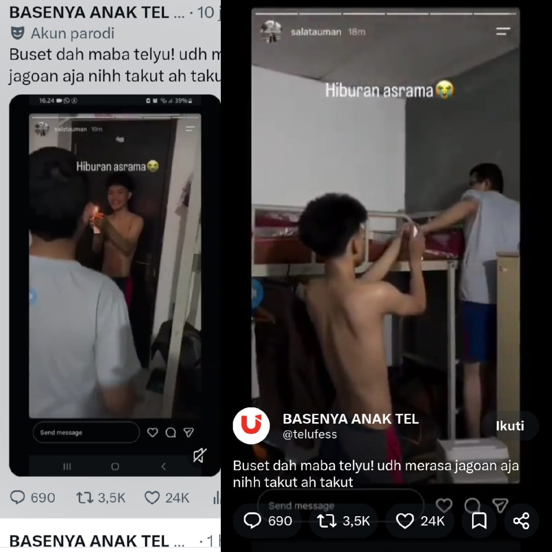Viral Kasus Perundungan di Asrama Telkom University: Muka Ditembak Semburan Api Deodoran. 