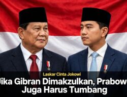 Laskar Cinta Jokowi: Jika Gibran Dimakzulkan, Prabowo Juga Harus Tumbang